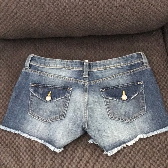Garage Cut Off Short Jean Shorts - Picture 3 of 3